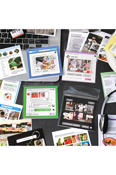 Choice4 مجموعة كاملة - 4 كتب، 20 ورقة، سلسلة أحلام غير عادية، ملصقات قابلة لل...