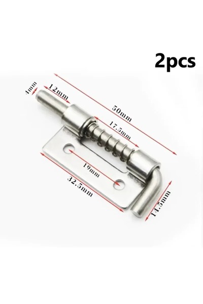 Choice Right 2PCS Spring Loaded Latch Pin 304 Stainless Steel Silver Window C...