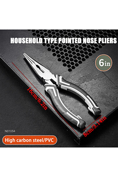 Choice1 6.2 كماشة قطرية متعددة الوظائف، كماشة ذات فكين مدببين، قاطعة أسلاك عا...