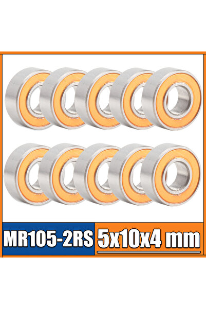 Choice محمل MR105RS ABEC-3 (10 قطع) 5×10×4 مم محامل كروية مصغرة MR105-2RS برت...