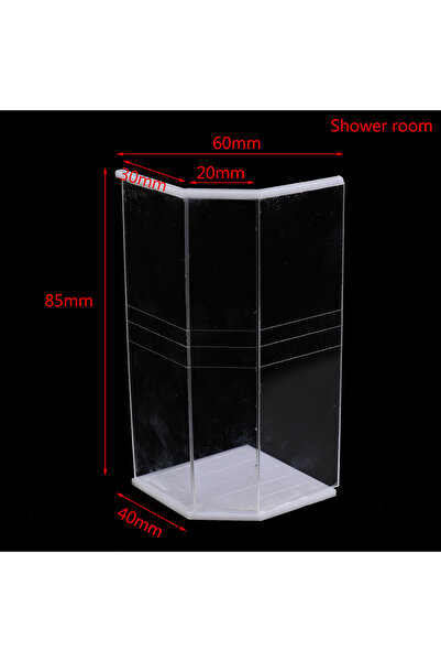 Choice Shower room 1:25 Dollhouse Miniature Bathroom Set Shower Room Toilet B...