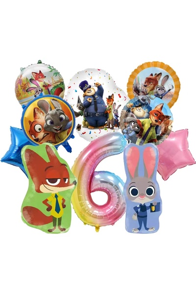 Choice كما هو موضح، زوتوبيا 6، لوازم تزيين حفلات أعياد الميلاد بطابع زوتوبيا،...