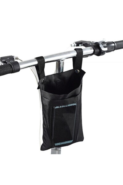 Choice سلة دراجة سوداء كبيرة السعة، متعددة الأغراض لحمل أغراض الدراجة، مزودة ...