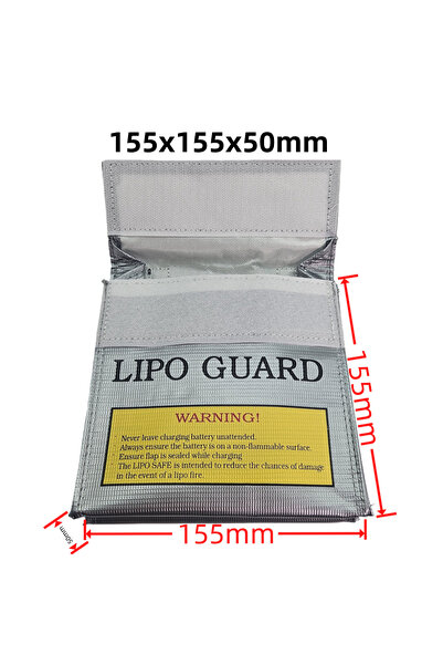 Choice 15.5x15.5x5-cm Lipo Battery Safe Bag LiPo Guard Fireproof Bag Lithium ...
