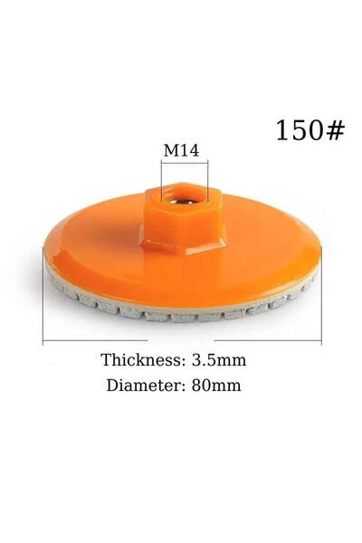 Choice قرص واحد متكامل لتشذيب/تلميع الأحجار M14 لجلاخة الزاوية M14، مناسب للت...