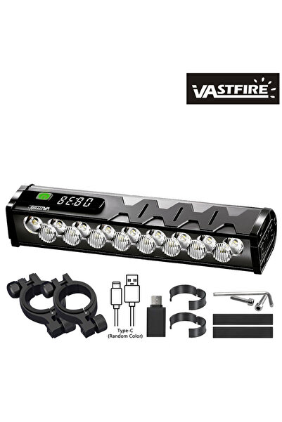 Choice مصباح أمامي وخلفي للدراجة من Vastfire مزود بـ 17 مصباح LED، إضاءة فائق...