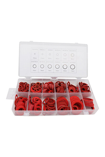 Choice 150Pcs Flat Washer Red Steel Paper Fiber Insulation Washer M10 M12 M14...