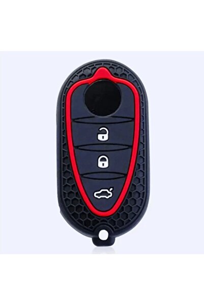 Choice حامل غطاء مفتاح سيليكون أسود لسيارة ألفا روميو جوليتا ميث جونيور 4 سي ...