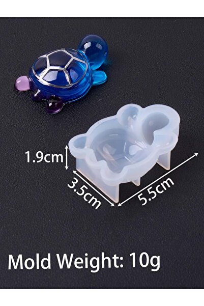 Choice قالب سيليكون ثلاثي الأبعاد على شكل سلحفاة بحرية صغيرة لطيفة، يمكنك صنع...