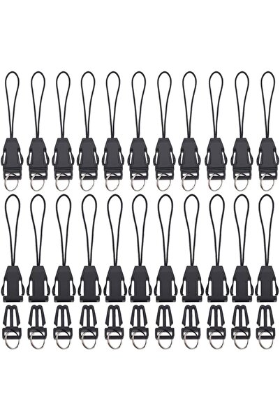 Choice AECH04-12951 100Pcs Cell Phone Split Ring Strap Anti-Lost Short Lanyar...