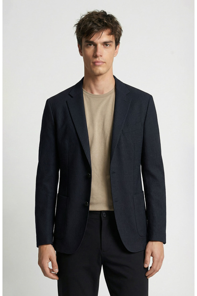 Network Siyah N-Tech Çift Yırtmaç Örme Ceket