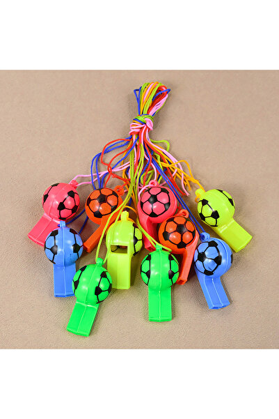 Choice 20 قطعة متنوعة (10/20 قطعة) صفارات كرة قدم بلاستيكية، هدايا وألعاب لحف...