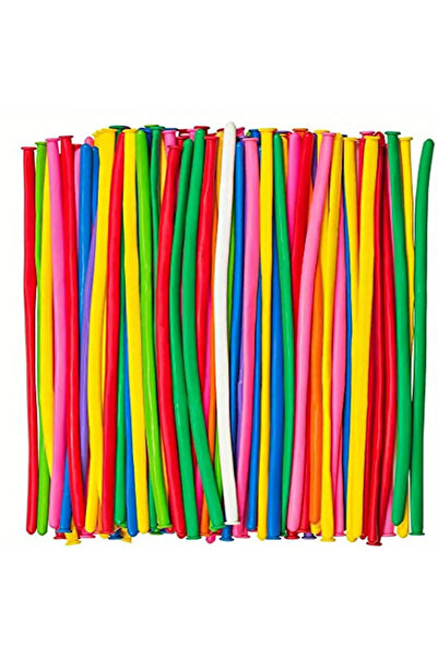 Choice كما في الصورة - 100 قطعة من بالونات اللاتكس الملونة الملتوية السحرية -...