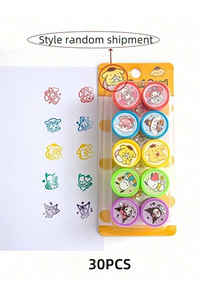Choice 30 قطعة، 10 قطع، ختم هيلو كيتي ميلودي كورومي سينامورول، ختم مكافأة لطي...