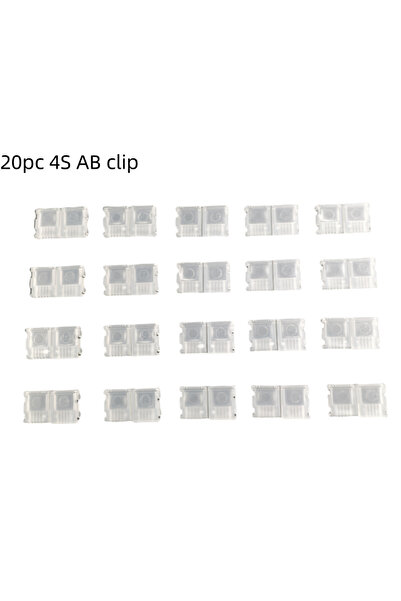 Choice مشبك AB رباعي الخلايا (20 قطعة) مشبك AB ثنائي الخلايا، ثلاثي الخلايا، ...