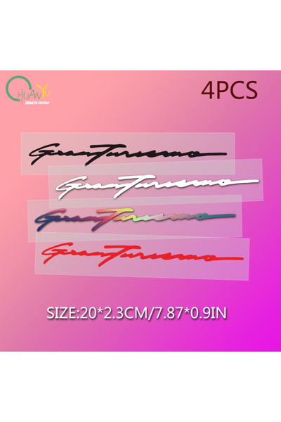 Choice 20 × 2.3 سم B394A5، 4 قطع ملصقات عاكسة للسيارات، لعبة سباق Gran Turism...