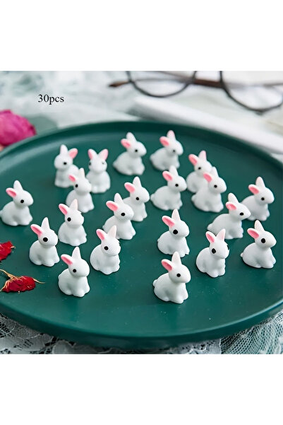 Choice 30 قطعة من مجسمات الأرانب الصغيرة المصنوعة من الراتنج، ثلاثية الأبعاد،...