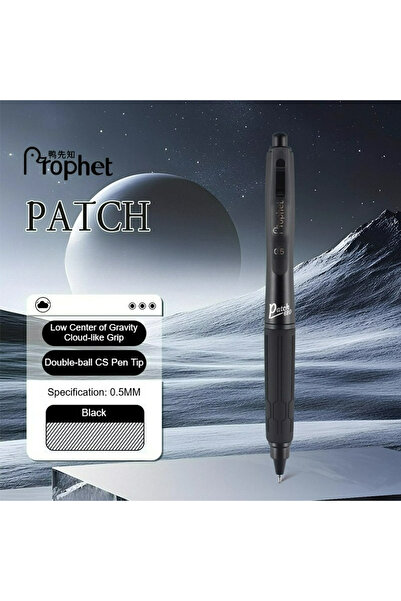Choice قلم بروفيت باتش أسود مقاوم للسقوط، قلم حبر جاف أسود منخفض مركز الثقل 0...