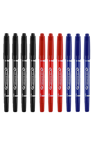 Choice7 Mix-10 Pcs 4/10 Pcs markers pen Dual Tip Permanent Paint Marker Pen B...