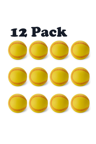 Choice 12 pack Eco-Friendly PU Foam Training Baseballs Softballs For Students...