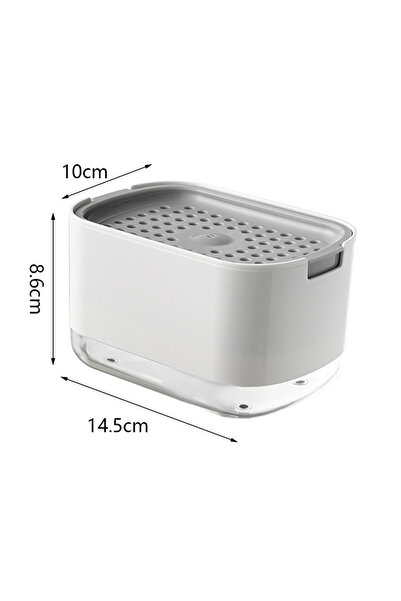 Choice صندوق موزع الصابون الأبيض، موزع ضغط، حاوية سائل التنظيف، المطبخ، الحما...