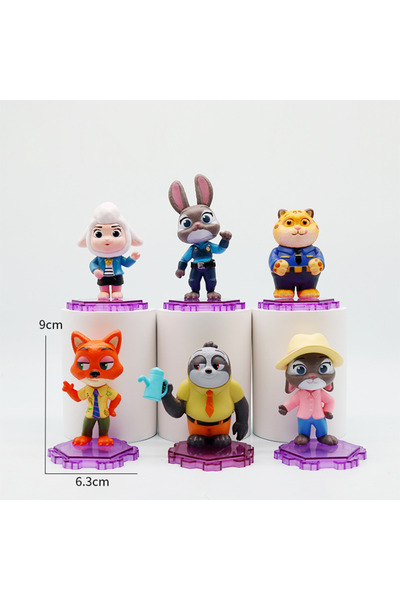 choice2 مجموعة شخصيات ديزني زوتوبيا 2 القابلة للتجميع، الضابطة جودي ونيك وايل...