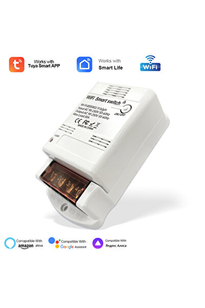 Choice white-1pcs Sixwgh 30A 6600W Tuya WiFi Intelligent Relay Module Support...