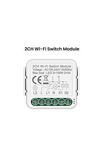 choice2 2CH Switch Module GIRIER Tuya WiFi Switch Module Smart DIY Light Brea...