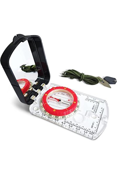 Choice مرآة بيضاء قابلة للتعديل مع بوصلة توجيه وإضاءة ليلية للمشي لمسافات طوي...