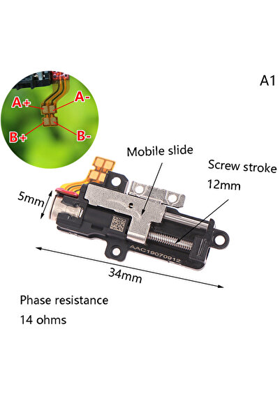 Choice محرك دفع صغير دقيق 5 مم تيار مستمر 3 فولت 34 × 5 مم لرفع وخفض سرعة الك...