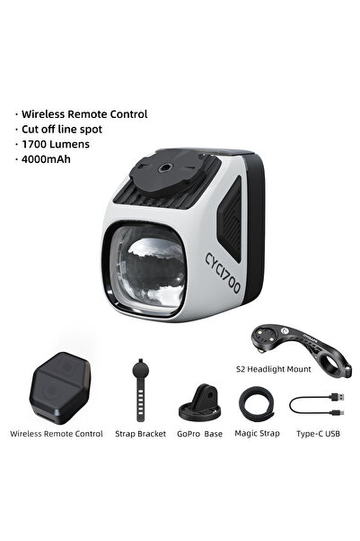 Choice مصباح دراجة معلق لاسلكي CYCLAMI CYC1700 S2 CYCLAMI CYC1700 عالي السطوع...