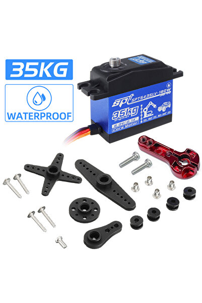 Choice3 ذراع سيرفو مقاوم للماء SPT5435LV، عزم دوران كبير 35 كجم، سيرفو رقمي ذ...