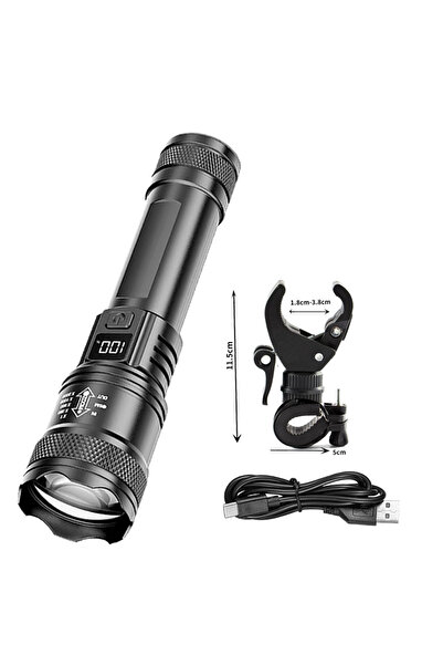 Choice مجموعة C مصباح دراجة P50 LED أمامي قابل لإعادة الشحن عبر منفذ USB، مصب...