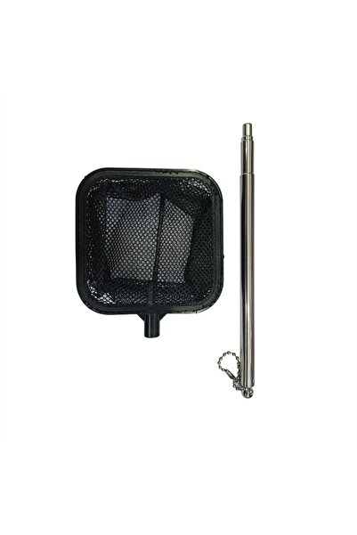 Choice black Square-A AquariumFish Fishing Net Stainless Steel Retractable Sm...