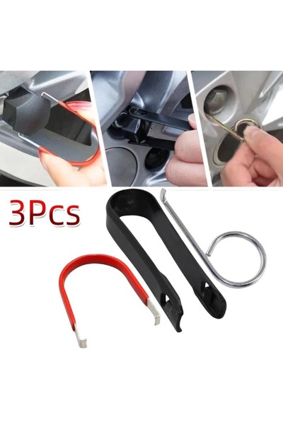 Choice Alloy Wheel Bolt Nut Caps Covers Puller Remover Tool Mini Portable Twe...