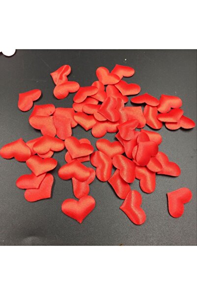 Choice بتلات قلب حمراء لامعة، 200 قطعة، بتلات قلب رومانسية مبطنة من القماش، ب...
