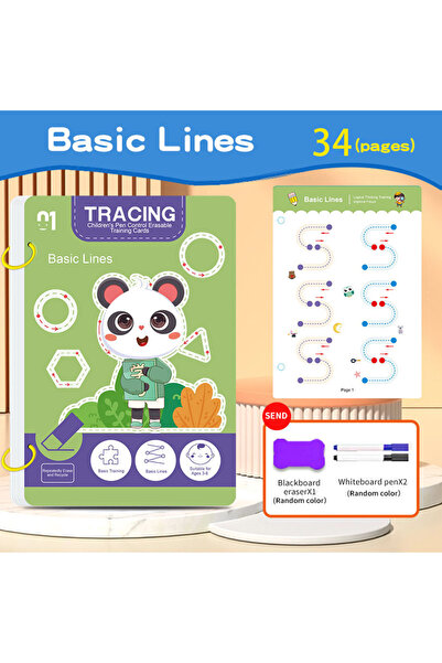 Choice3 1. دفتر تمارين تتبع سحري قابل لإعادة الاستخدام، مناسب للأطفال، لتدريب...