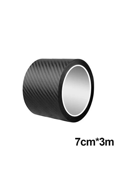 Choice 7cm x 3m A reel 3D Carbon Fiber Sticker Paste Car Threshold Protective...