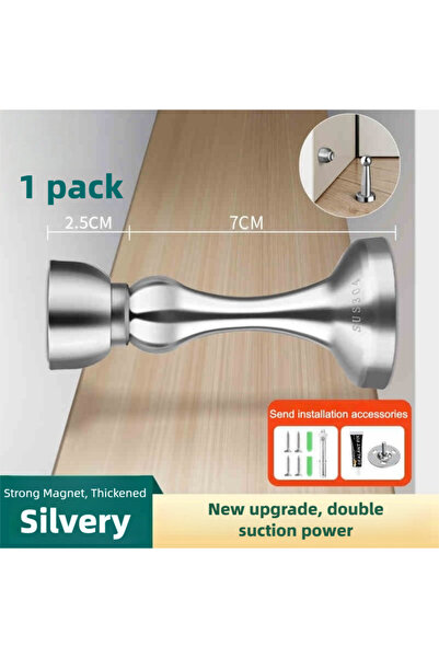Choice Silvery-9.5cm Stainless Steel Doorstop Door Stoppers New Heavy Duty St...