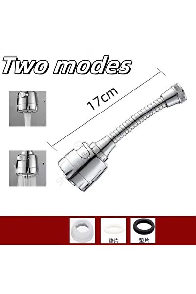 Choice3 فوهة صنبور مياه جديدة بطول 17 سم، وضعان، قابلة للدوران 360 درجة، بخاخ...