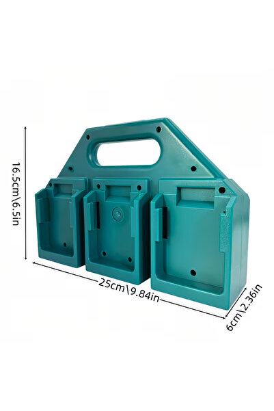 Choice علبة تخزين بطاريات متينة بستة فتحات (4/6 فتحات) متوافقة مع أدوات ماكيت...