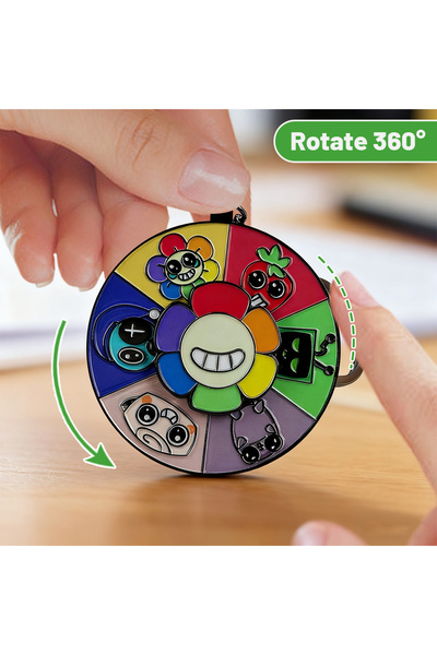 Choice سلسلة مفاتيح دوارة من المينا من عالم دانديز، لعبة رعب وبقاء، حلقة مفات...