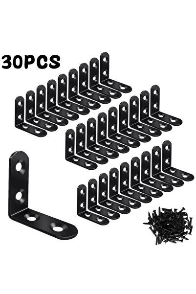 Choice10 أقواس زاوية سوداء على شكل حرف L مقاس 40×40 سم، 30 قطعة أو 50 قطعة، م...