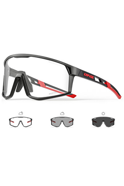 KAPVOE BlackPhotochromic-01 Men Women Road Bike UV400 Goggles Mountain Sports...