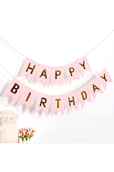 Choice Style 3 Happy Birthday Hot Stamped Swallowtail Banner Decoration Party...