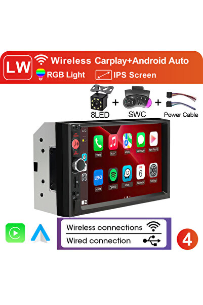 Choice3 راديو سيارة لاسلكي متعدد الوظائف XIMA 2Din 7 بوصة IPS لاسلكي عالمي يد...