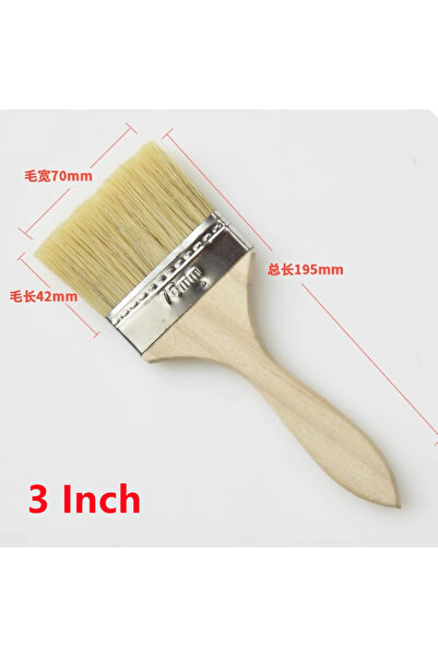 Choice 3 inch-5pcs 5Pcs Excellent Quality Paint Brush Wooden/Plastic Handle B...