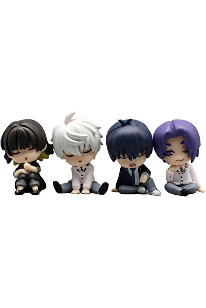 BANDAI 4 قطع - بدون صندوق، 4 قطع من مجسمات شخصيات الأنمي بلو لوك جي كي: إيساغ...