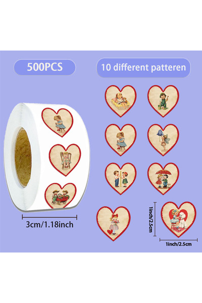 Choice 500 قطعة من ملصقات لاصقة بتصميم كلاسيكي، مناسبة لأجهزة الكمبيوتر المحم...