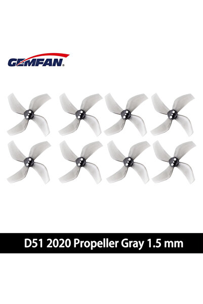 choice2 4 أزواج من المراوح الرمادية 1.5 مم، 4 أزواج من مراوح Gemfan D51 51 مم...